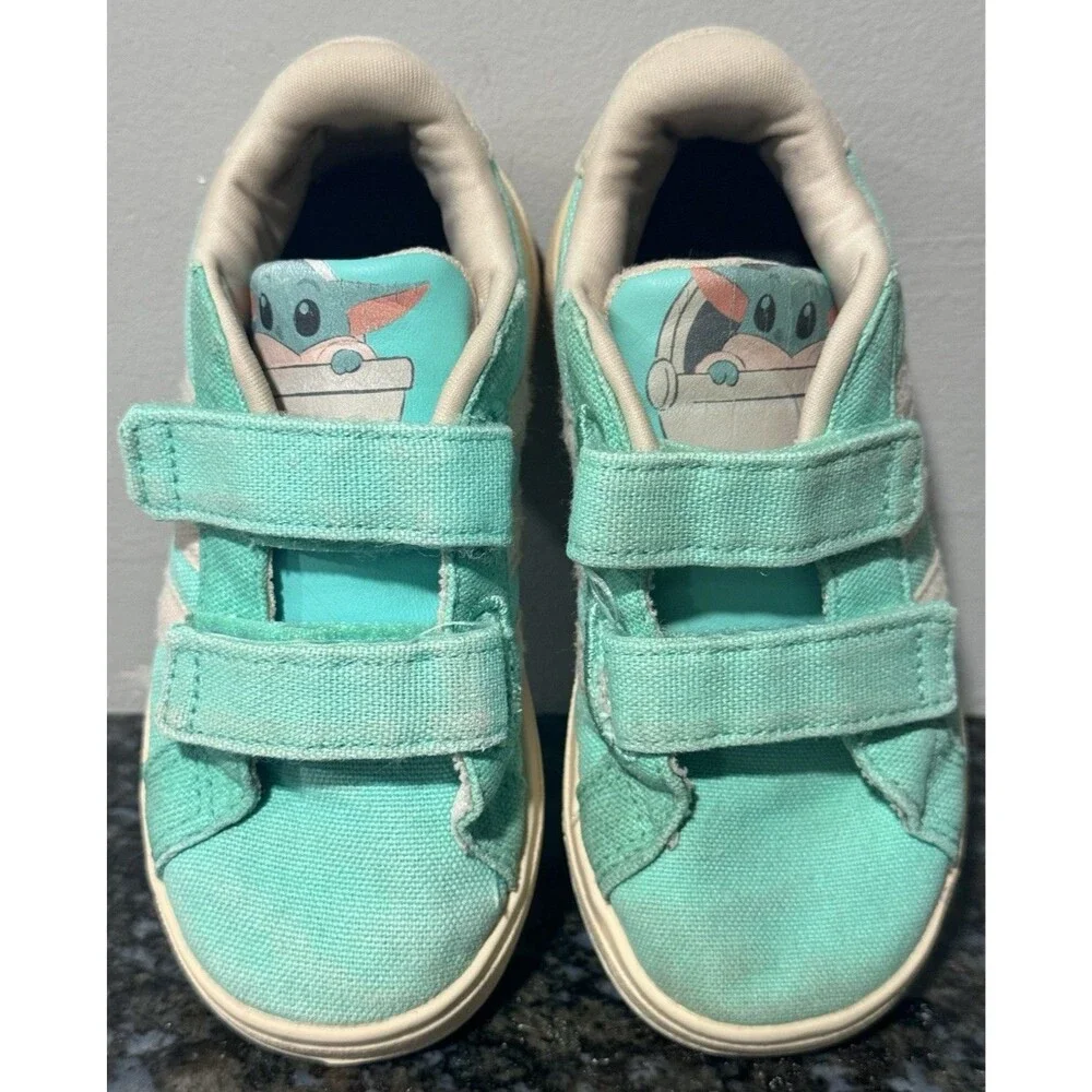 Adidas x Star Wars Grand Court Grogu Kids Yoda Tennis Shoes Toddler Size US 8.5K